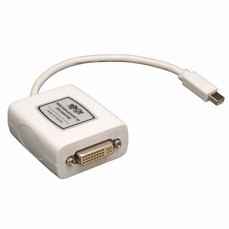 Tripp Lite Keyspan Mini DisplayPort to DVI Cable Adapter, MDP to DVI (M/F), 1080p, MDP2DVI, 6-in. (P137-06N-DVI)