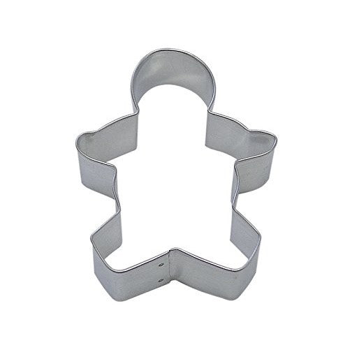 R&M Gingerbread Boy 3" Cookie Cutter in Durable, Economical, Tinplated Steel