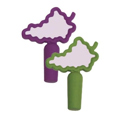 DCI Re-Usable Write-On Bottle Stopper Grape Notes, Assorted Purple and Green