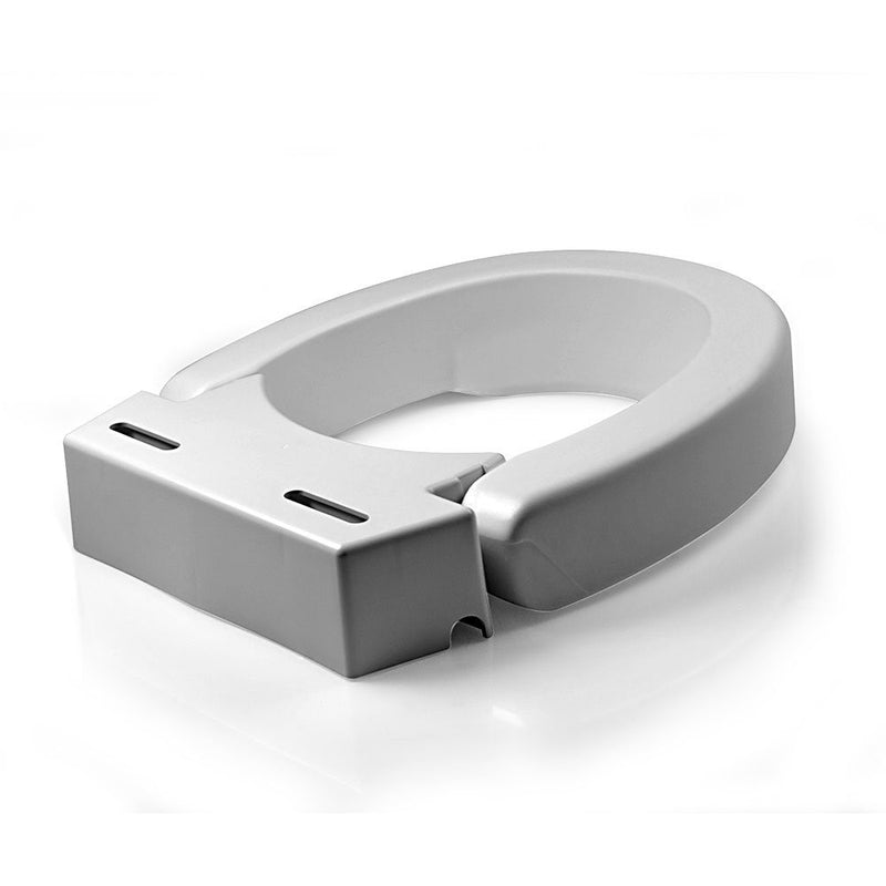 Ableware Hinged Elevated Toilet Seat, Elongated