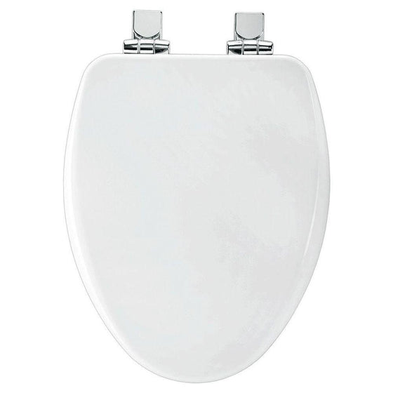 Bemis 19170CHSL 000 Slow Close Elongated Closed Front Toilet Seat, White