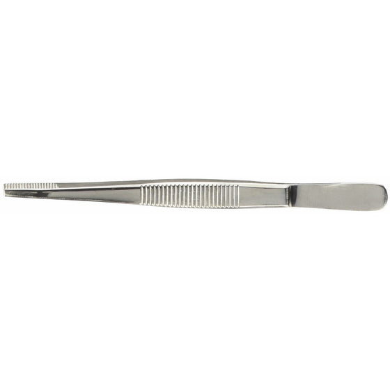 Grafco 2743 Thumb Dressing Forceps, Serrated, Stainless Steel, 4-1/2" Length