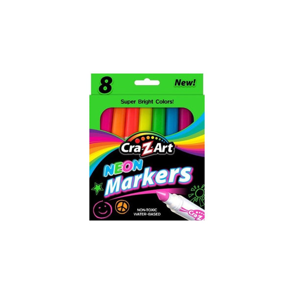 Cra-Z-Art Neon Broadline Markers, 8 Count (10112)