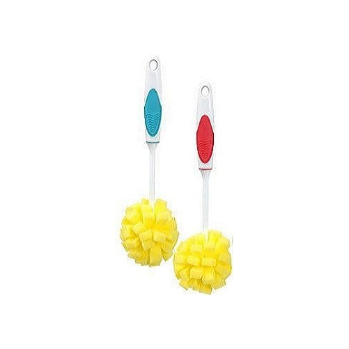 Scrub Buddies Dish Cleaning Sponges, Blue/Yellow