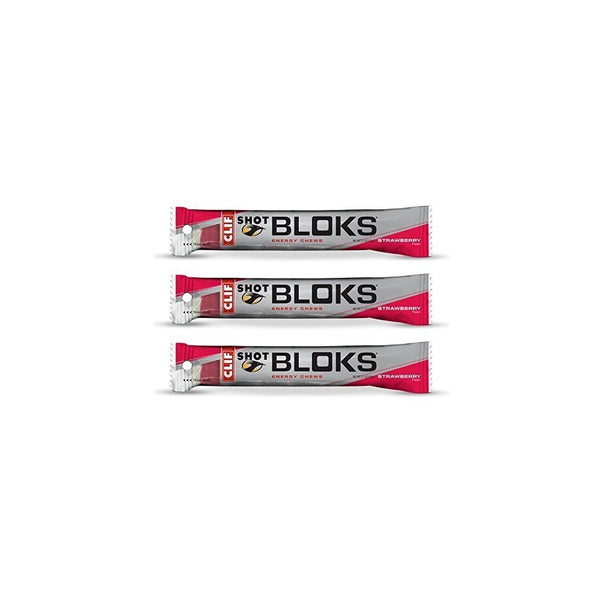 Clif Shot Bloks - Strawberry (3 x 2.1oz Bars)