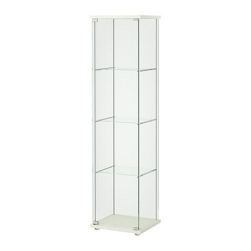 Ikea Detolf Glass Curio Display Cabinet White