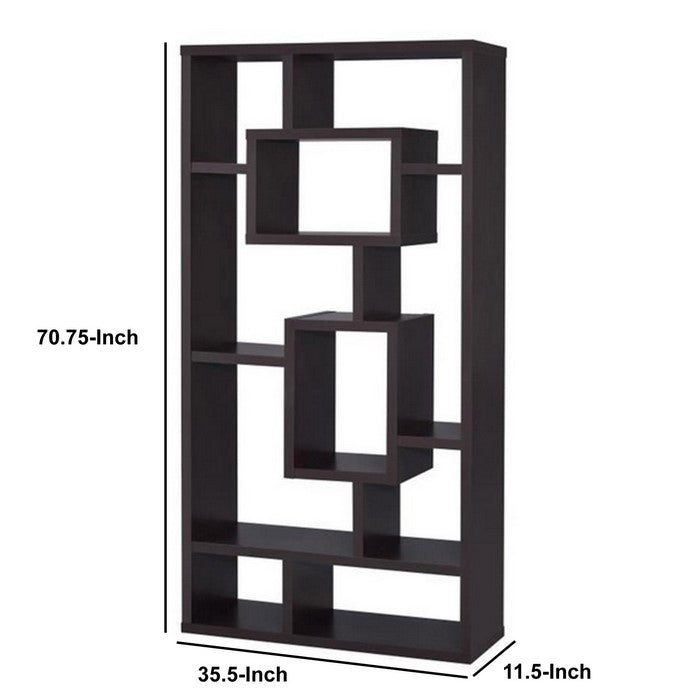 Aesthetic Fine Looking Rectangular bookcase, Brown