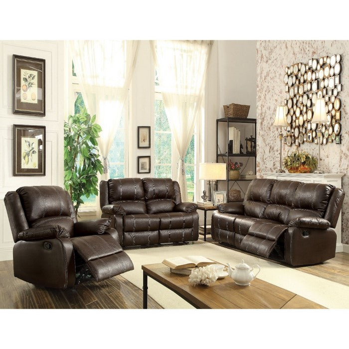 Modish Polyurethane Sofa (Motion), Brown
