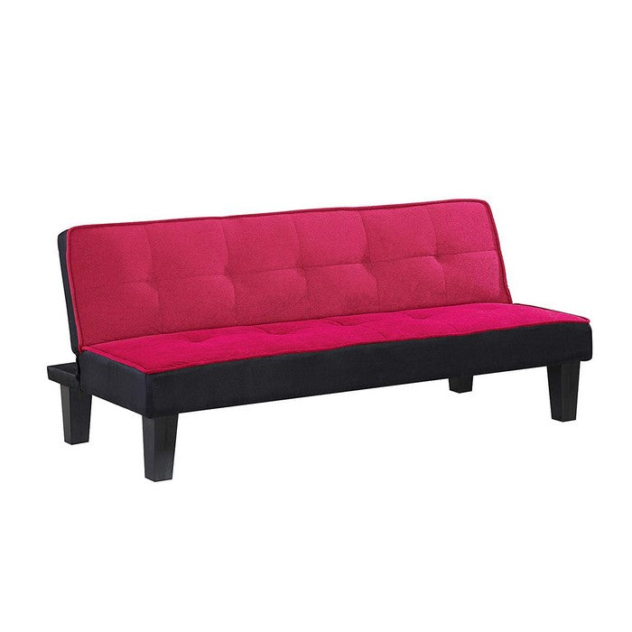 Flannel Fabric Adjustable Sofa, Pink