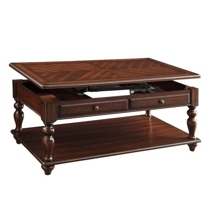 Stunning Coffee Table with Lift Top, Walnut Brown