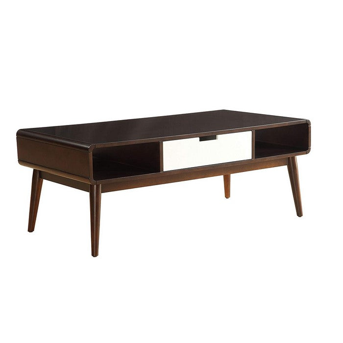 Trendy Coffee Table, Espresso & White