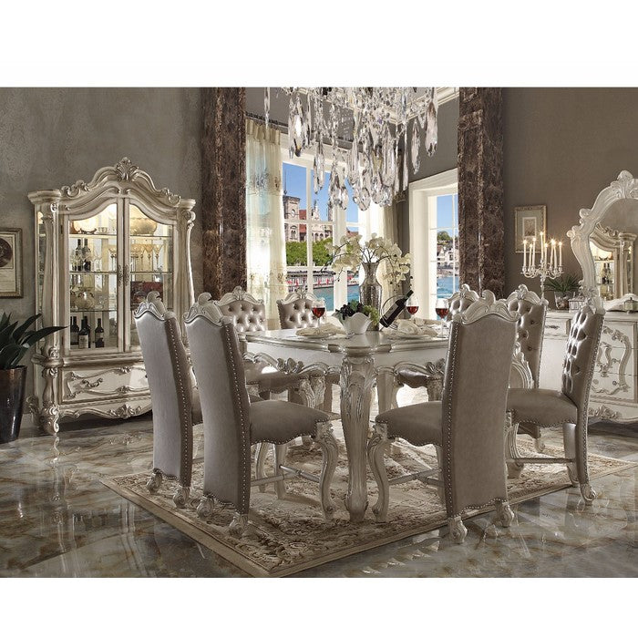 Majestic Counter Height Table with Square Top, Bone White