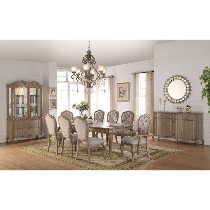 Smart Looking Dining Table, Antique Brown