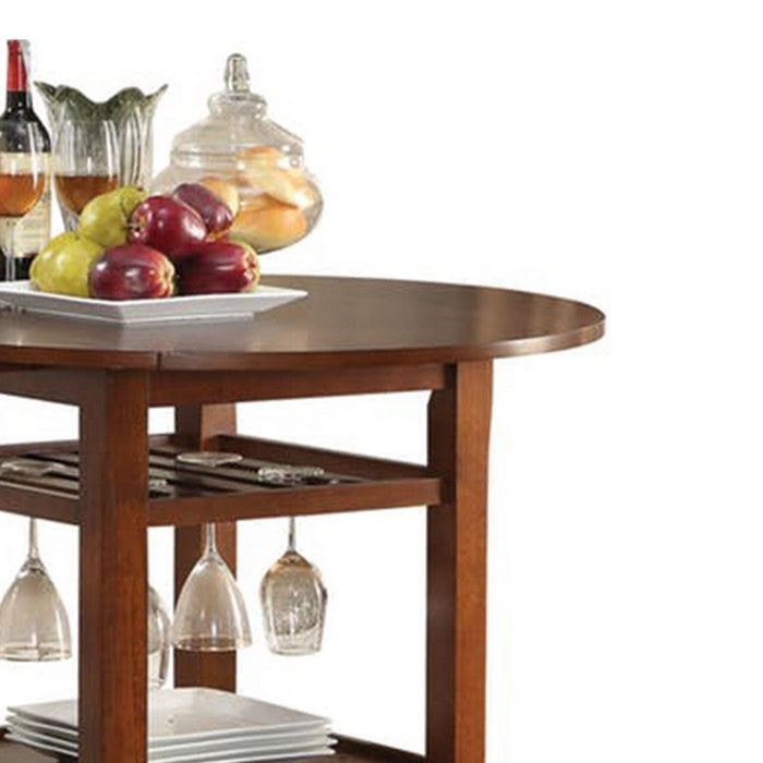 Smart Looking Counter Height Table, Cherry