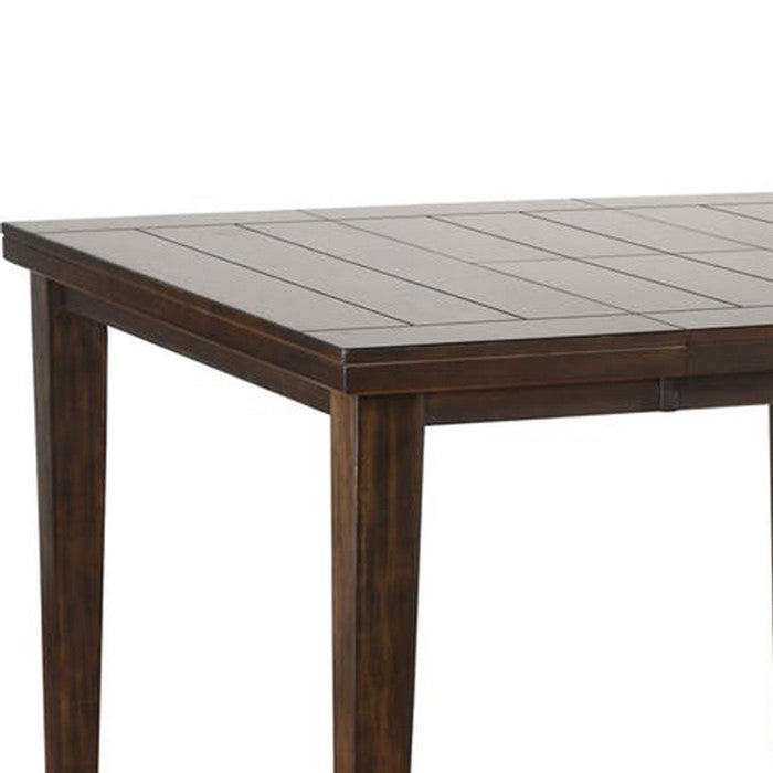 Urbane Counter Height Table With Square Top, Espresso Brown