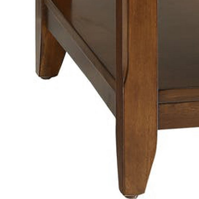Smart Looking Side Table, Walnut Brown