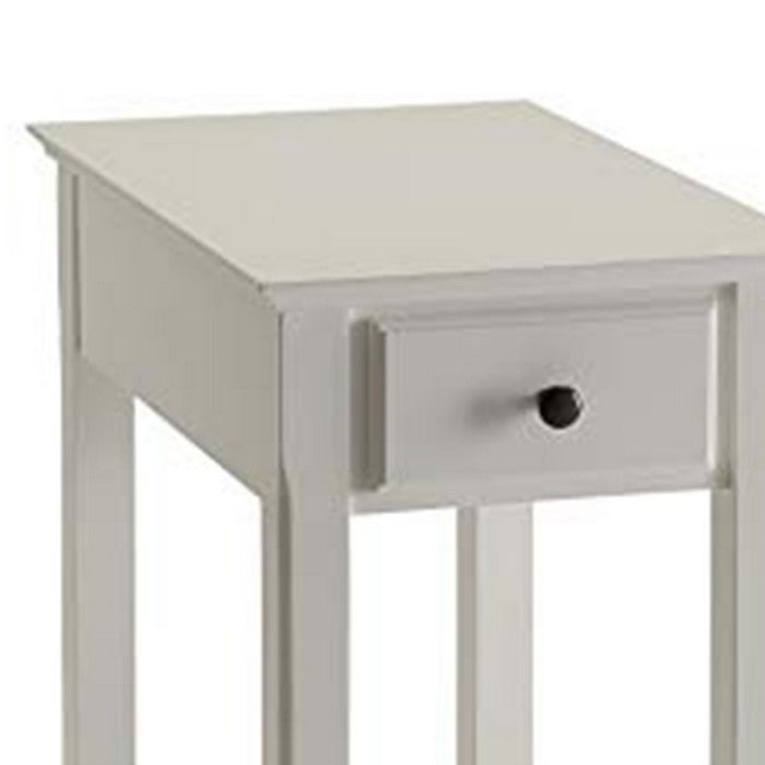Affiable Side Table, White