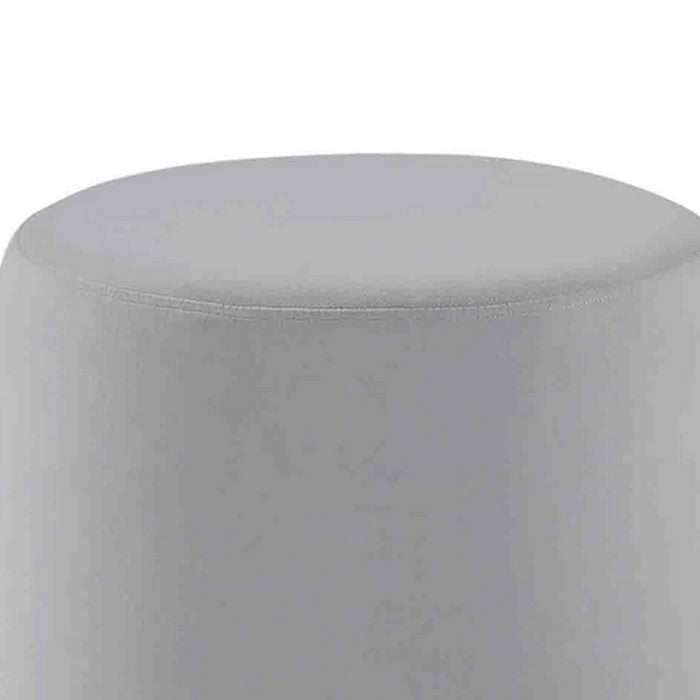 COMFY SUBTLE VELVETEEN STOOL, GRAY