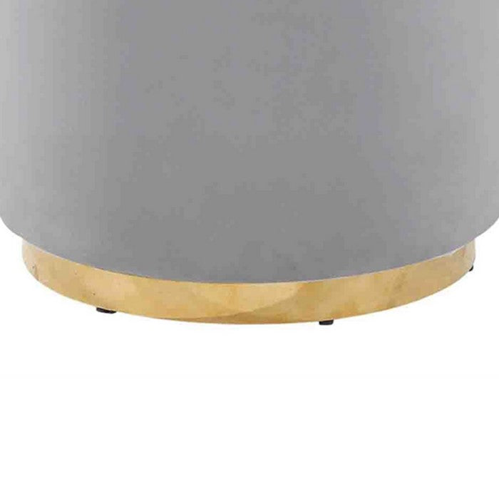 COMFY SUBTLE VELVETEEN STOOL, GRAY
