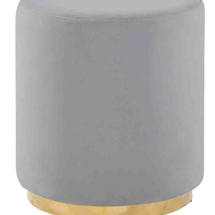 COMFY SUBTLE VELVETEEN STOOL, GRAY