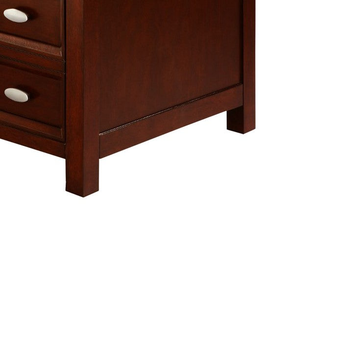 Spacious Chairside Table, Brown