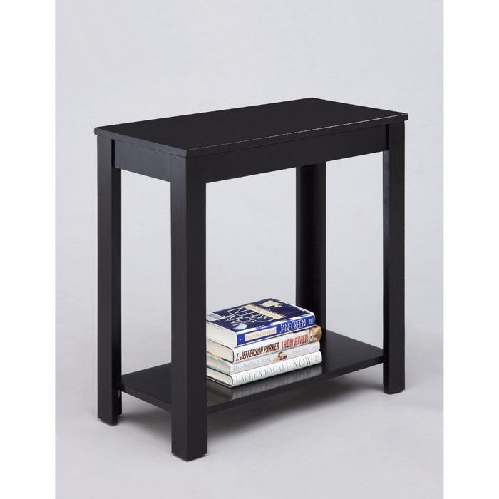 Minimalistic  designed Wooden Chairside Table, Black