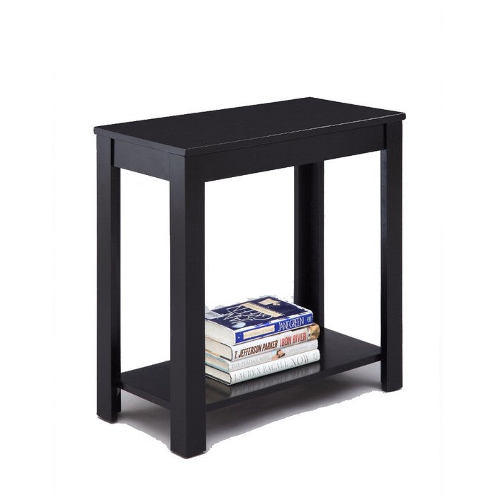 Minimalistic  designed Wooden Chairside Table, Black