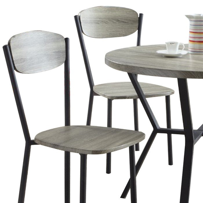 5-Piece Round Dining Table & Chair