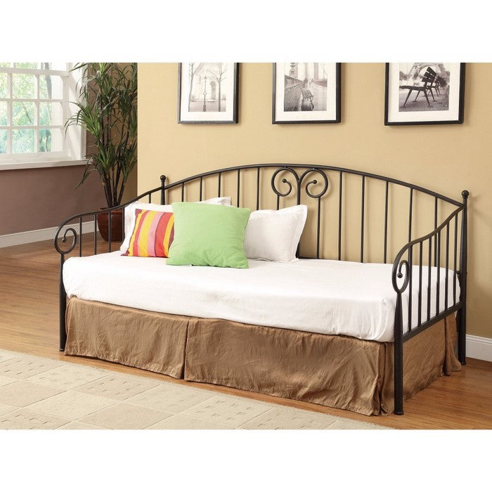 Casual Twin Metal Daybed, Black