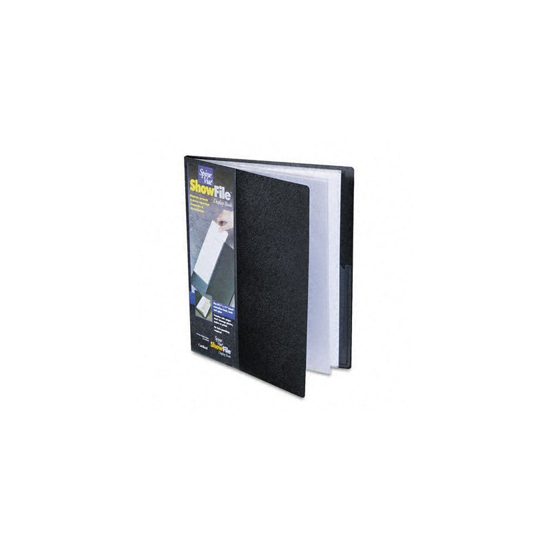 Cardinal by TOPS Products SpineVue ShowFile Display Book with Wrap Pocket, 8.5 x 11 Inch Sheet Size, 12 Sleeves, Black (51132CB)
