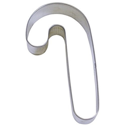 R&M Candy Cane 3.5" Cookie Cutter in Durable, Economical, Tinplated Steel
