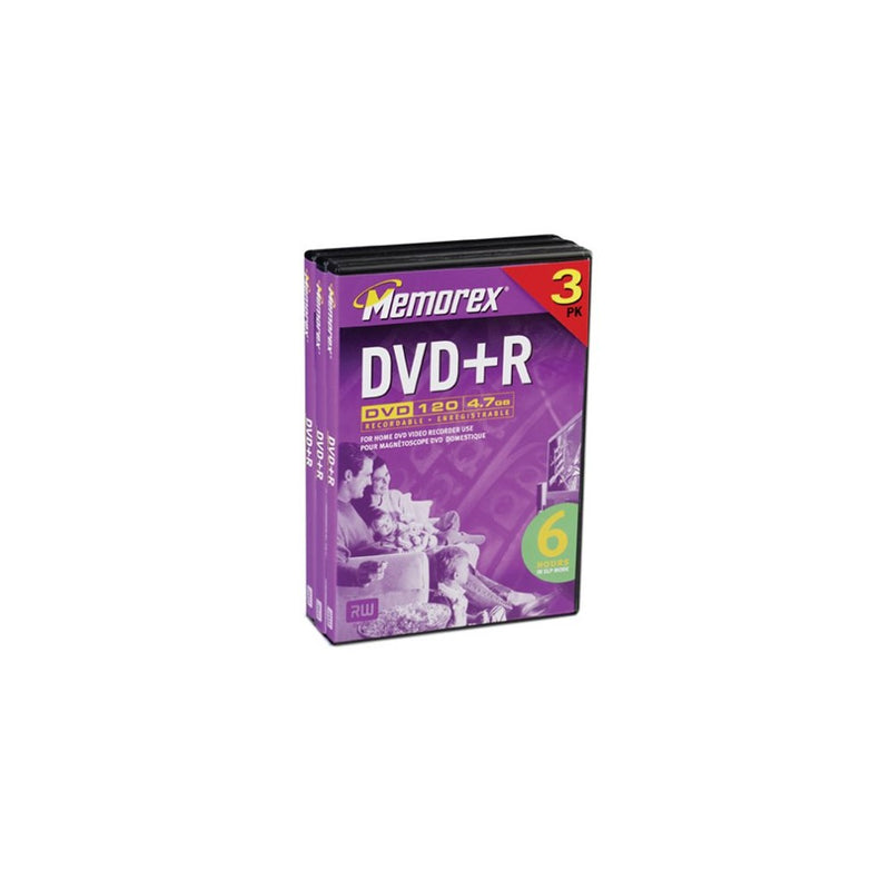 Memorex 4.7GB DVDR Media (3-Pack)