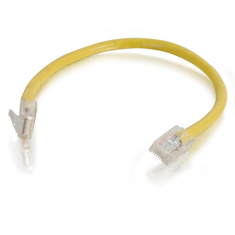 C2G/Cables to Go 25623 Cat5E Non-Booted Unshielded (UTP) Network Patch Cable, Yellow (1 Foot/0.30 Meters)