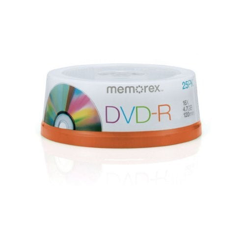 Memorex DVD-R 16x 4.7GB 25 Pack Spindle