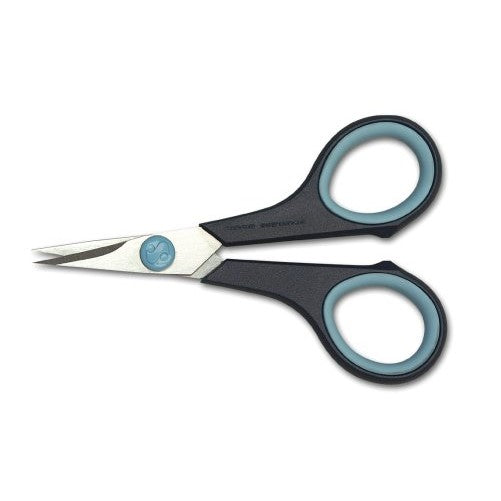 Mundial BP1868-1 CushionSoft 4 1/4" Embroidery Scissors, Blue/Lt. Blue Handle