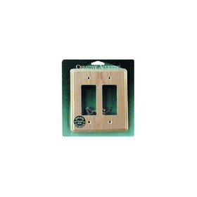 Jackson Deerfield 427U Ash Double Rocker/GFI Wall Plate