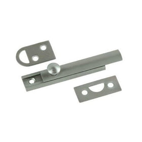 Belwith Products 1849-SN Satin Nickel Finish Slide Surface Door Bolt (Solid Brass), 3-Inch