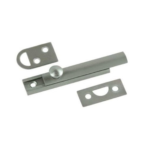 Belwith Products 1849-SN Satin Nickel Finish Slide Surface Door Bolt (Solid Brass), 3-Inch