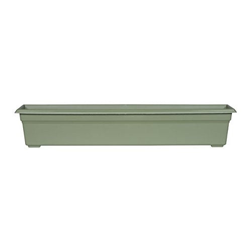 Countryside Flower Box Planter, Sage, 36-Inch