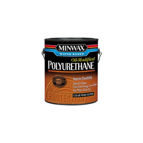 Minwax 710320000 Water Based Oil-Modified Polyurethane, gallon, Semi-Gloss