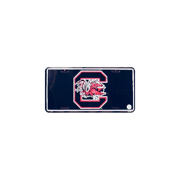 HangTime South Carolina Gamecocks Novelty License Plate Black Background