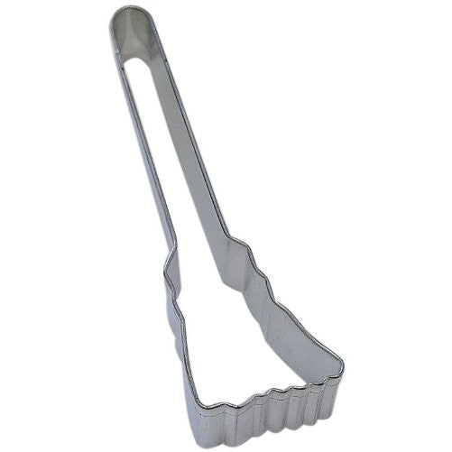 R&M Witch's Broom 5" Cookie Cutter in Durable, Economical, Tinplated Steel