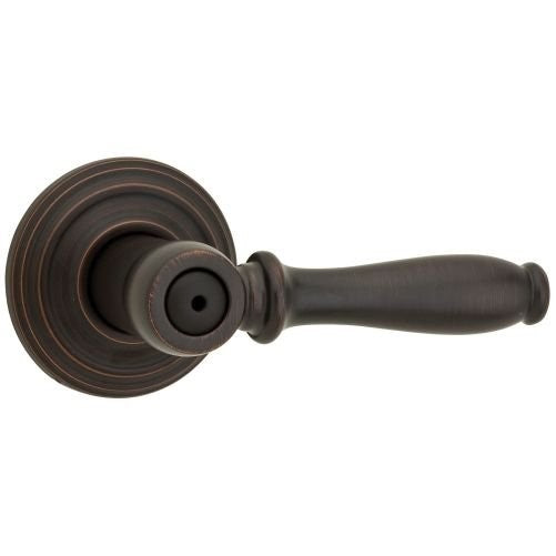 Kwikset Ashfield Bed/Bath Lever in Venetian Bronze