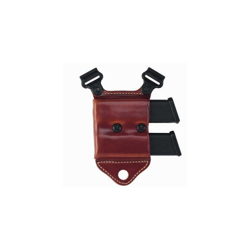 Galco HCL24 Horizontal Magazine Carrier For Shoulder System, .40 Staggered Polymer, Ambidextrous, Tan