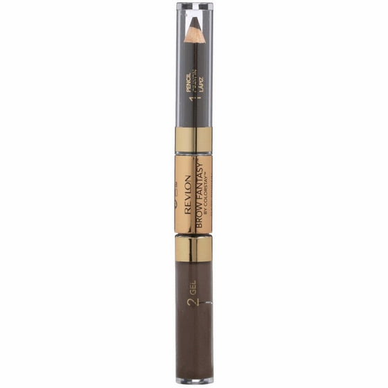 Revlon Brow Fantasy Pencil & Gel by ColorStay, Dark Brown