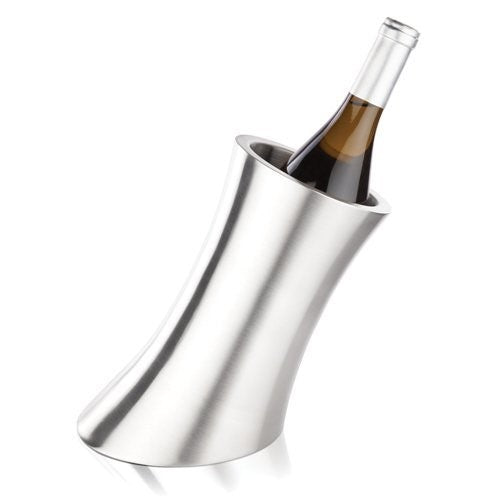 Harrison Convex Stainless Steel Insulated Wine Bottle Chiller by Viski