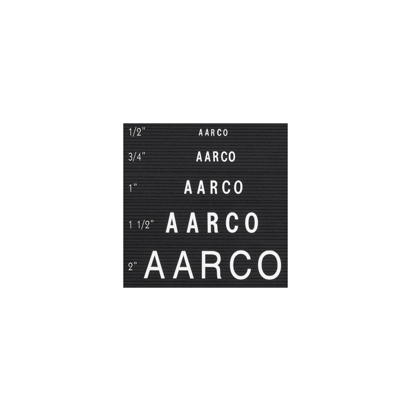 Single Tab Changeable Letters in Helvetica Size: .75" H