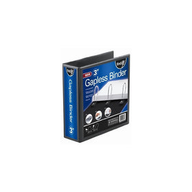Find It Heavy Duty Flat View Binder, 3 Inches, Black (FT07073)