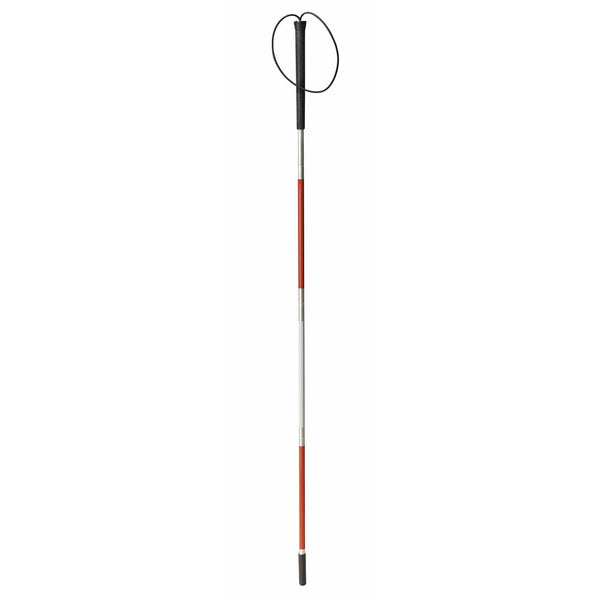 Drive Medical Deluxe Folding Blind Cane, Reflective Red