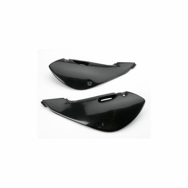 UFO Plastics Side Panels Black for Kawasaki KX KLX Suzuki RM DRZ